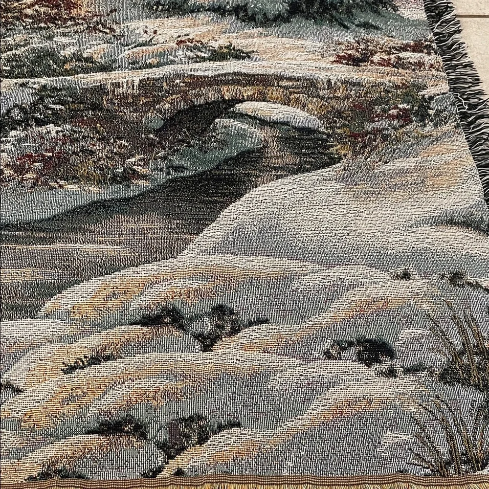 Thomas Kinkade Wonderland Tapestry Throw Blanket